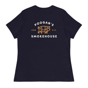 Poogan's Smokehouse Black Women's Tee